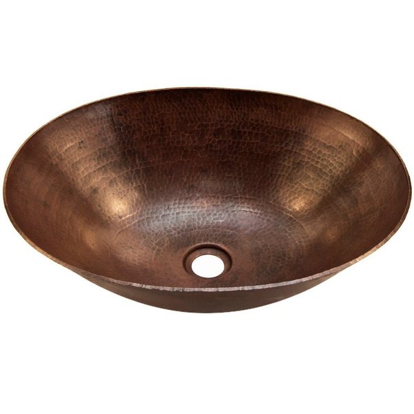 Novatto BILBOA Copper Vessel Bathroom Sink, Antique TCV-003AN